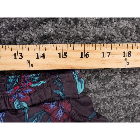 Saxx Swim Trunks Mens XL Dark Purple Floral Print Cannonball 2N1 Lined Beach - Picture 5 of 10